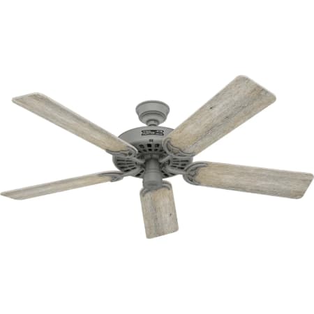 Hunter 52" Indoor / Outdoor Ceiling Fan - 5 Reversible Blades Included Matte Silver