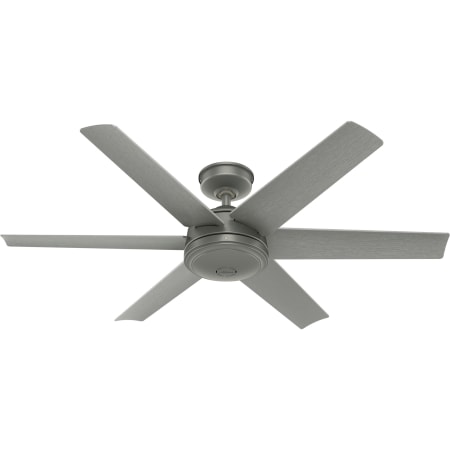 Hunter Jetty 52" 6 Blade Indoor / Outdoor LED Ceiling Fan with Wall Control Matte Silver