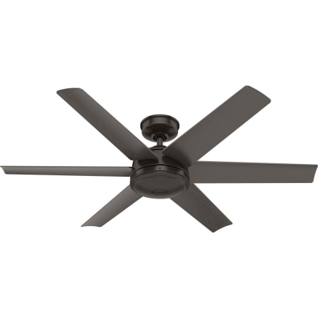 Hunter Jetty 52" 6 Blade Indoor / Outdoor LED Ceiling Fan with Wall Control Noble Bronze