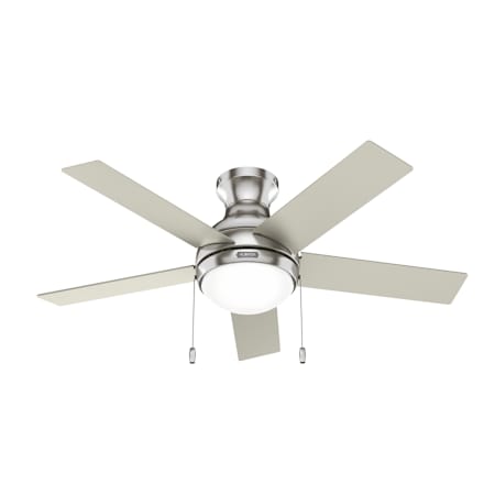 Hunter Aren 44" 5 Blade Indoor LED Ceiling Fan Brushed Nickel