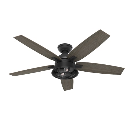 Hunter Hampshire 52" 5 Blade LED Indoor Ceiling Fan with Remote Control Matte Black
