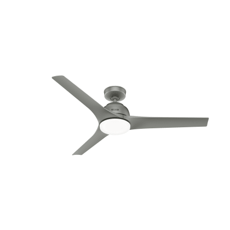 Hunter Gallegos 52" 3 Blade Indoor / Outdoor LED Ceiling Fan with Frosted Glass Shade Matte Silver