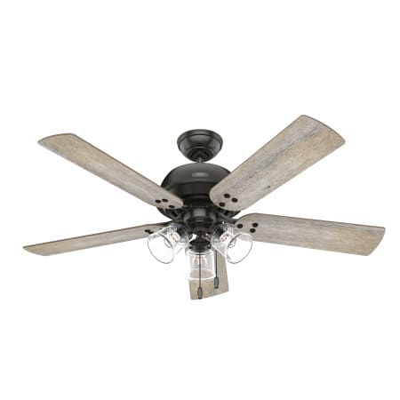 Hunter Shady Grove 52" 5 Blade Hanging Indoor LED Ceiling Fan Noble Bronze