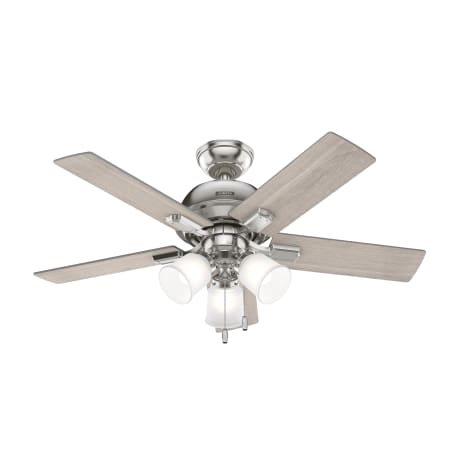 Hunter Crystal Peak 44" 5 Blade Indoor LED Ceiling Fan Brushed Nickel