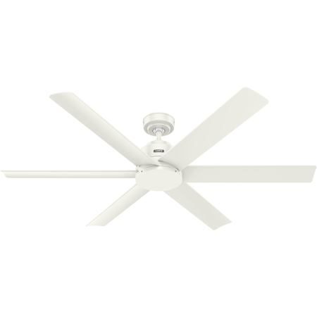 Hunter Kennicott 60" 6 Blade Indoor Ceiling Fan Fresh White