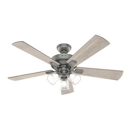 Hunter Crestfield 52" 5 Blade LED Indoor Ceiling Fan Matte Silver