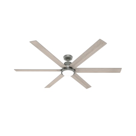 Hunter Gravity 72" 6 Blade Indoor Smart LED Ceiling Fan Matte Silver