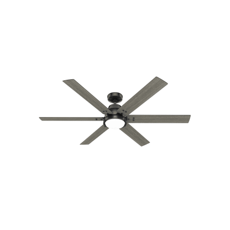 Hunter Gravity 60" 6 Blade Indoor Smart LED Ceiling Fan Matte Black