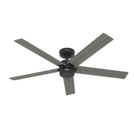 Hunter Burton 52" 5 Blade Indoor / Outdoor Ceiling Fan with Wall Control Matte Black