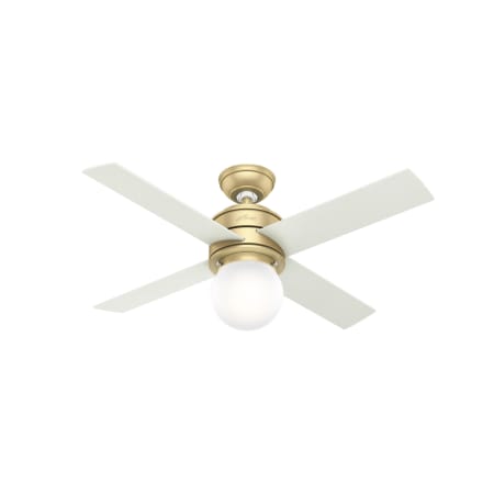 Hunter Hepburn 44" 4 Blade Indoor Ceiling Fan with LED Light Kit and Wall Control Modern Brass
