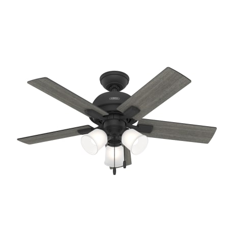 Hunter Crystal Peak 44" 5 Blade Indoor LED Ceiling Fan Matte Black