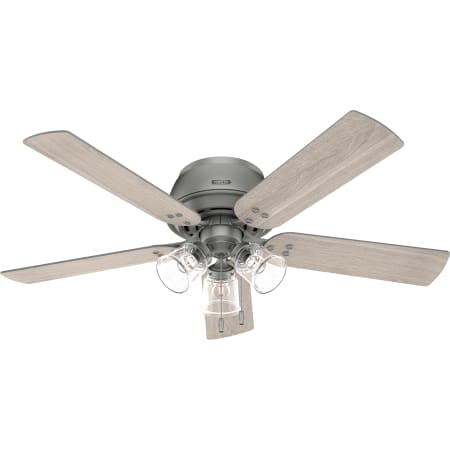 Hunter Shady Grove 52" 5 Blade Hugger Indoor LED Ceiling Fan Matte Silver