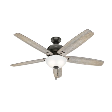 Hunter Reveille 60" 5 Blade Indoor LED Ceiling Fan Noble Bronze