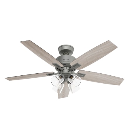 Hunter Gatlinburg 52" 5 Blade Indoor LED Ceiling Fan Matte Silver