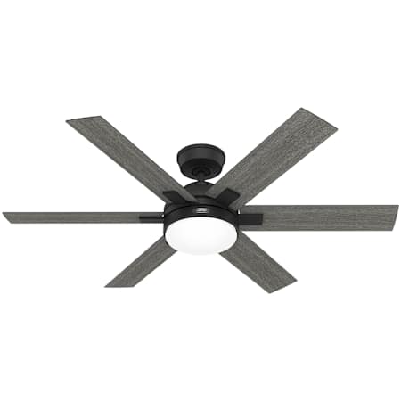 Hunter Georgetown 52" 6 Blade Indoor LED Ceiling Fan Matte Black