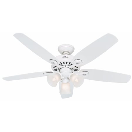 Hunter 52" Indoor Ceiling Fan - Blades and LED Light Kit Included Snow White