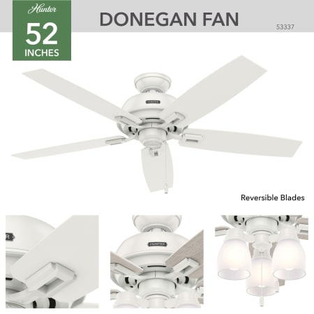 Hunter 53337 Donegan Ceiling Fan Details