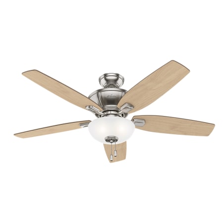 Hunter Kenbridge 52" 5 Blade Indoor Ceiling Fan with LED Light Kit Included Brushed Nickel