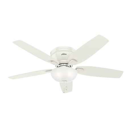 Hunter Kenbridge Low Profile 52" 5 Blade LED Hugger Indoor Ceiling Fan with LED Light Kit Included Fresh White