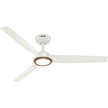 Hunter Zentech 52" 3 Blade Indoor / Outdoor Smart LED Ceiling Fan Fresh White