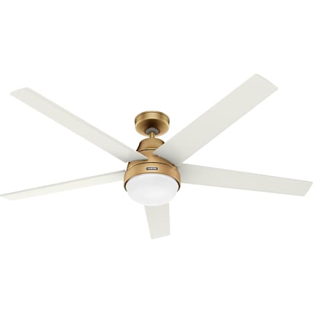 Hunter Aerodyne 60" 5 Blade Indoor Smart LED Ceiling Fan Luxe Gold