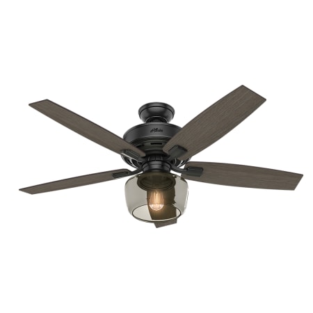Hunter Bennett 52" 5 Blade LED Indoor Ceiling Fan with Remote Control Included Matte Black