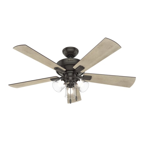 Hunter Crestfield 52" 5 Blade LED Indoor Ceiling Fan Noble Bronze