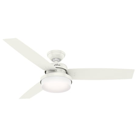 Hunter Sentinel 52" 3 Blade Indoor LED Ceiling Fan with Remote Control Fresh White