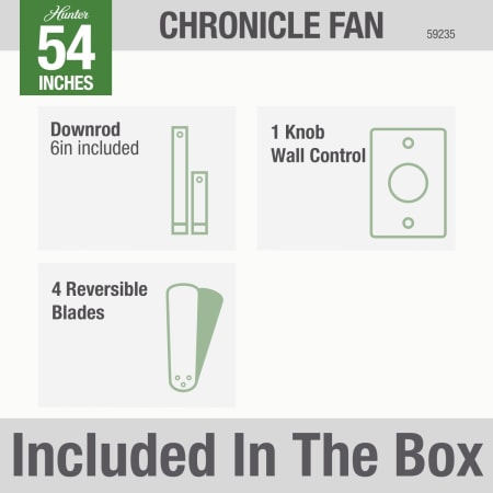Hunter 59235 Chronicle Included in Box