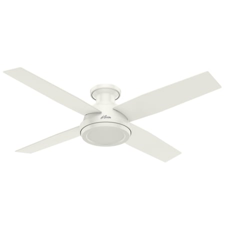 Hunter Dempsey 52" 4 Blade Indoor Hugger Ceiling Fan with Remote Control Included Fresh White
