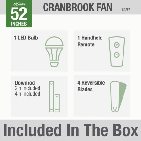 Hunter 59257 Cranbrook Included in Box