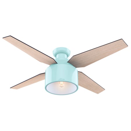 Hunter 52" Indoor Ceiling Fan - 4 Reversible Blades, LED Light Kit, and Remote Control Included Mint