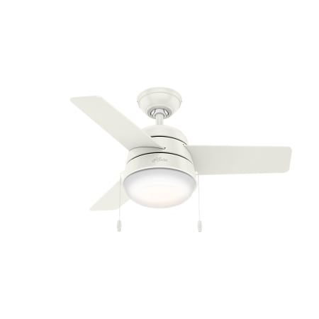 Hunter Aker 36" 3 Blade Indoor Ceiling Fan - Blades and LED Light Kit Included White