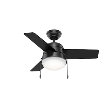 Hunter Aker 36" 3 Blade Indoor LED Ceiling Fan Black