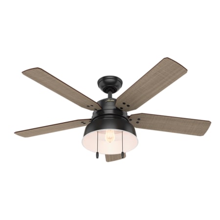 Hunter Mill Valley 52" 5 Blade Indoor / Outdoor LED Ceiling Fan Matte Black