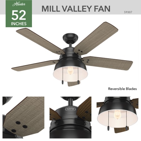 Hunter 59307 Mill Valley Ceiling Fan Details