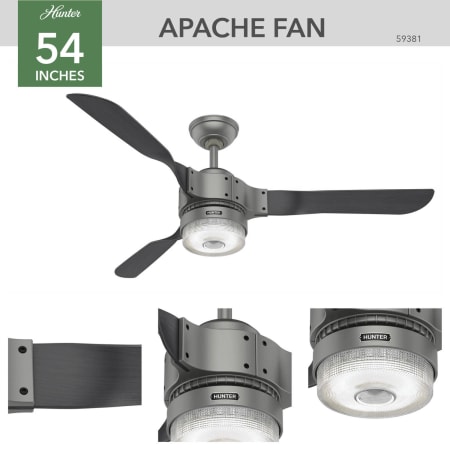 Hunter 59381 Apache Ceiling Fan Details
