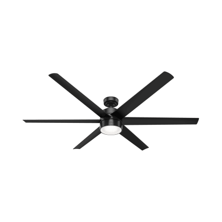 Hunter Solaria 72" 6 Blade Indoor / Outdoor LED Ceiling Fan with Wall Control Matte Black