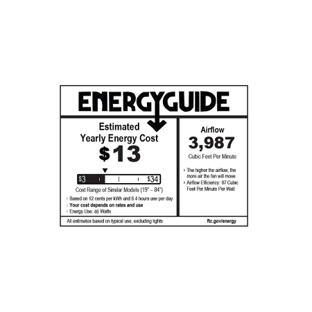 Hunter-Crestfield 52 LED-Energy Guide