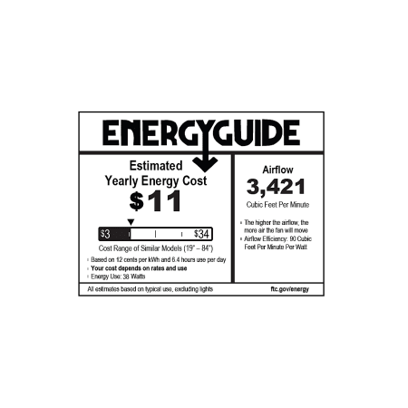 Hunter-Prim 52 Low Profile-Energy Guide