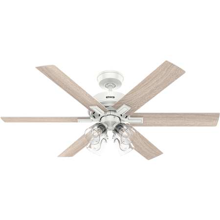 Hunter Fonthill 52" 6 Blade Indoor LED Energy Star Ceiling Fan Fresh White