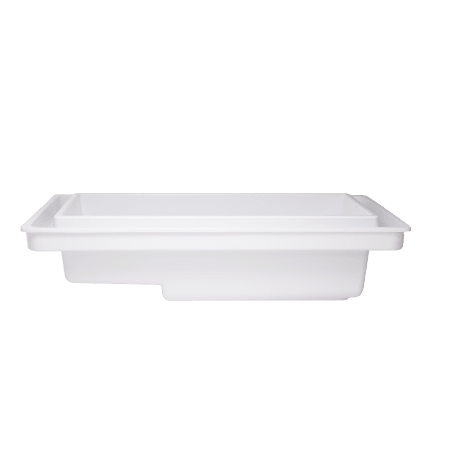 Hydrosystems Auburn 80" Drop In Hydroluxe SS Soaking Tub with Center Drain, Drain Assembly, and Overflow Matte White