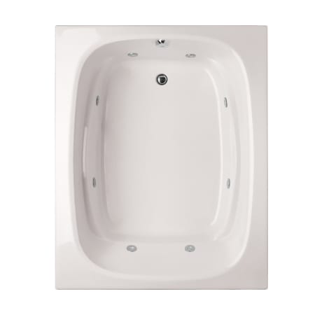 Hydrosystems Alexis 60" Drop In Acrylic Whirlpool Tub with Reversible Drain, Drain Assembly, and Overflow White