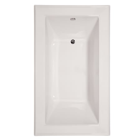 Hydrosystems Angel 72" Drop In Acrylic Soaking Tub with Reversible Drain, Drain Assembly, and Overflow White
