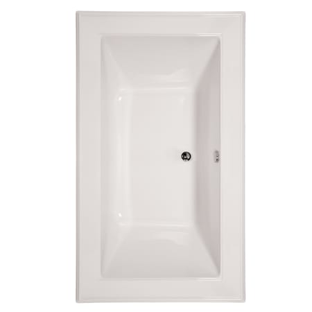Hydrosystems Angel 72" Drop In Acrylic Soaking Tub with Center Drain, Drain Assembly, and Overflow White