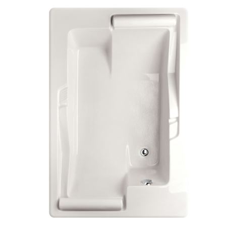 Hydrosystems Ashley 60" Drop In Acrylic Air Tub with Reversible Drain, Drain Assembly, and Overflow White