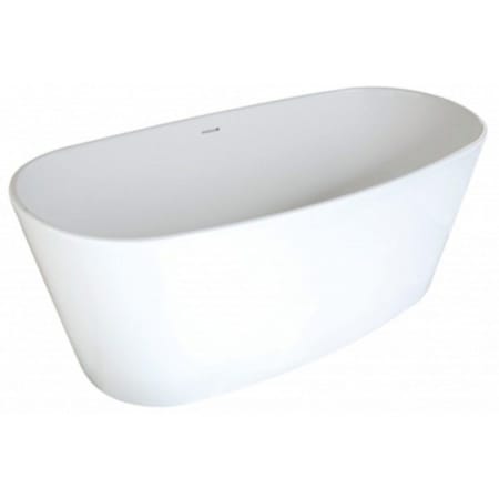 Hydrosystems Free Standing Acrylic Soaking Tub with Drain White