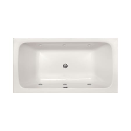Hydrosystems Carrera 60" Drop In Hydroluxe SS Whirlpool Tub with Center Drain, Drain Assembly, and Overflow Matte White