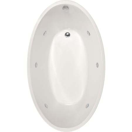Hydrosystems Carli 60" Drop In Acrylic Whirlpool Tub with Reversible Drain, Drain Assembly, and Overflow White