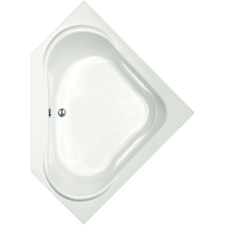 Hydrosystems Corner Acrylic Soaking Tub with Drain White